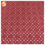 Fashion Item Suede Fabric with punching Polyester Spandex Special Pattern