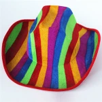 fashion leopard print party felt cowboy hat
