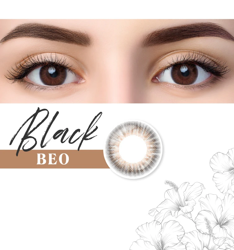 Fashion Orange+Black Natural Monthly Color Contact Lenses
