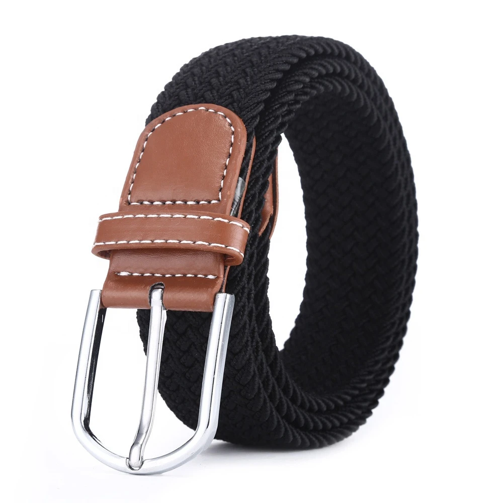 Fashionable Factory Fabric Belt For Men/Women  Webbing Belt Braided Elastic Stretch Belt