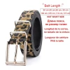 Female Belt Cummerbund Women Horsehair Belt With Leopard Pattern Rose Gold Metal Buckle Hot Sales Pu Belt Accessories For Women