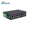 Fiber Optic Equipment 5 Port 10/100Mbps Industrial Grade POE Ethernet Network Switch