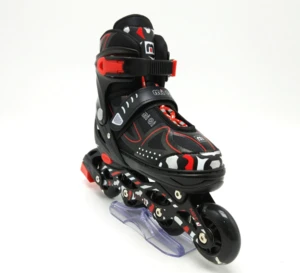 Flashing Roller Skates Speed Quad 4 Wheels Adjustable in Size for Children Freestyle Roller Skates