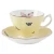 Import Floral  Cup and Saucer  8oz Multi Colors Gold Decoration Home Restaurant Party Wedding Used FIne Bone China Cup Saucer Set from China