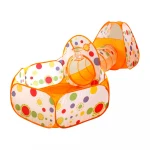 Flying Art Big Childrens Tent Three-in-One Foldable Play House Indoor Crawling Tunnel Tent Can Shoot Bobo Ocean Ball Pool