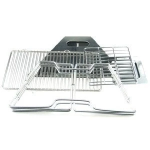 Folding Stainless Steel Charcoal BBQ Grill