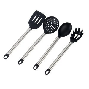 Food Grade 8Pcs Cooking silicone baking utensils Set With Stainless Steel