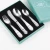 Import Food grade  kid cutlery set stainless steel 4pcs for gifts box children flatware from China