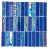 Import foshan hotel,villa swimming pool  4mm iridescent glass mosaic tiles G455031 from China