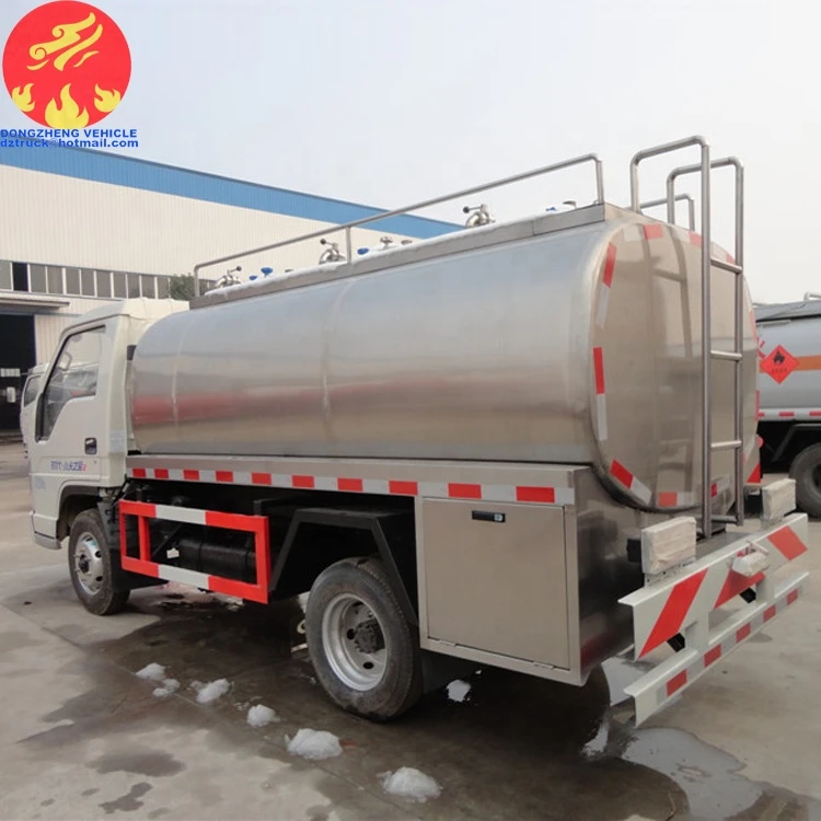 Foton 4000L stainless steel water tanker transport truck