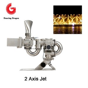 Four Rotating Joint aluminum alloy 2 Axis Jet nozzle for Moving Fountain