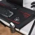 Import FREE SAMPLE Gaming Desk Computer Table Metal Frame with Cup Holder Headphone Hook   Cable Hole from China