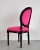 Import French Style New Classic Pink Velvet Side Chair/ Retro Provincial Style Wooden Hand Carved Dining chair/ Antique Finishing Chair from China