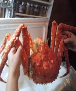 Frozen king crab