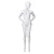Import Full body fashion wholesale white fiberglass abstract dummy egghead nude posing lingerie curvy sexy lifelike female mannequin from China