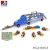 Import Funny plastic toy truck trailer diecast truck model with 2 alloy cars and dinosaur toy HC421225 from China