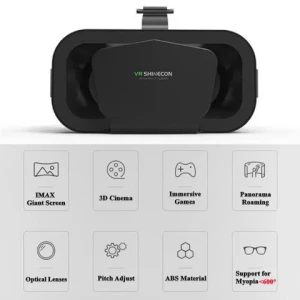 G10 IMAX 3D Movies Giant Screen Virtual Reality Glasses Google Cardboard Box VR Helmet for 4.7-7" Phone Support Game Controller