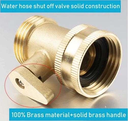 Garden Heavy Duty Brass One Way Water Hose Connector