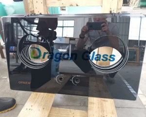 Gas cooker parts production line / glass edging holing washing silk printing