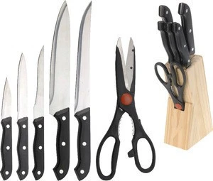 Germany Wusthof Kitchen Cutting Tools 5Cr15 Natural Hardwood 8pc Knife Block Set
