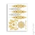 Import Gold Colorful Temporary Tattoo 3D Custom Water Transfer Tattoo Sticker from China