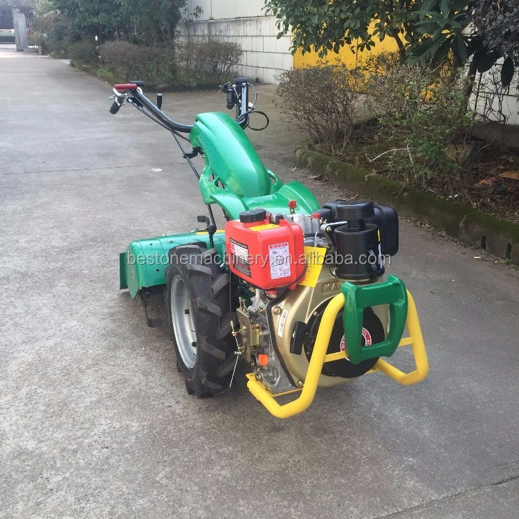 Good and New Condition Diesel 12HP Mini Two Wheel Walking Tractor