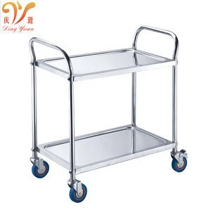 Good Price  Kitchen Stainless Steel  201/304 Medical instrument Trolley  With Wheels