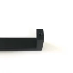 Good Quality Carbon Steel Barn Door Handle Black Square Barn Door Handle