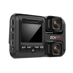 GPS Wifi Car Dash Camera Front and Inside HD 1080P +1080P Dual Camera Car DVR in Car Black Box