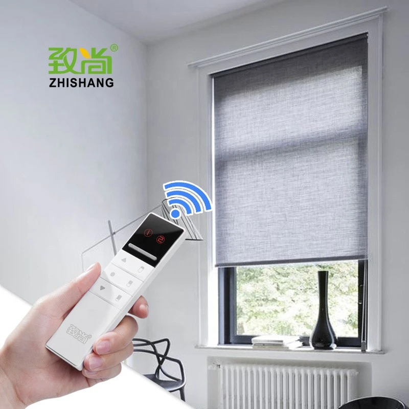 Guangzhou rechargeable roller blinds, shades, shutters, battery power remote control blinds