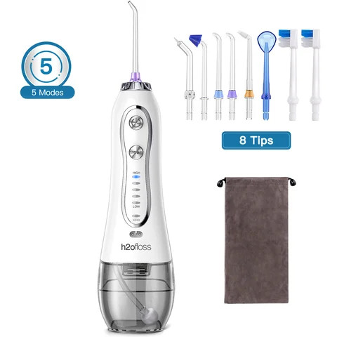 H2ofloss Rechargeable Water Flosser Cordless factory wholesale Oral Irrigator Portable Dental Water Flosser