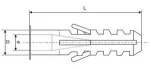Haitai Manufacturer OEM High Quality Wiring Accessory White Gray Plastic PE Expand Nail