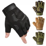 Half Finger Cycling Gloves Motorcycle Sports Gloves Mountain Bike Bicycle Gloves Anti Slip Shock Absorbing Pad for Gym Training