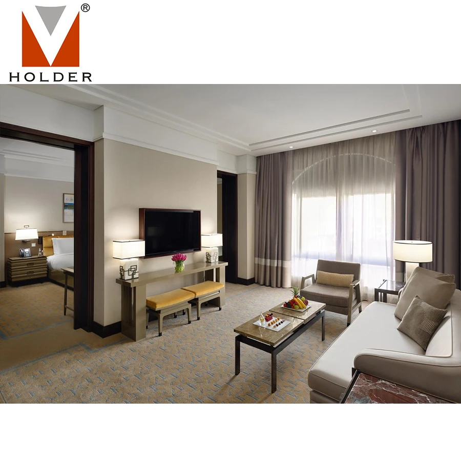 HDB-402 Hotel Furniture Factory For Sale Luxury Furniture Modern Bedroom Hotel Bed Set Modern Hotel Furniture