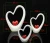 Heart shape romantic ceramic europe home decoration pieces luxury Size and shape can be customized