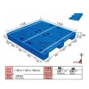 Heavy duty storage hygienic 1100 x 1100 mm cheap euro vented 3 runners plastic pallet for shipping and rice warehouse