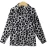 Import HFS11812B Plus Size Women Clothing Leopard Print Fashion Women Long Sleeve Blouses from China