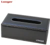 High end wholesale cheap pu leather pvc tissue holder napkin box tissue boxes