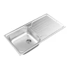 High quality 304 Rectangular Single Bowl Kitchen Sink Counter top Basin
