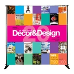 high quality adjustable backdrop advertising display step and repeat banner stand