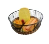 High Quality Black Metal Wire Fruit Vegetable Storage Basket Wholesale Home Eco-Friendly PP Rattan PC Vegetable Storage Baskets