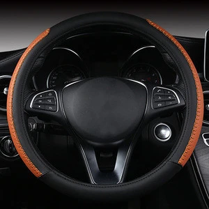 High Quality Black PU  Car Steering Wheel Cover