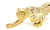 Import High quality car decoration/24k gold leopard statue/metal leopard craft from China