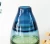 Import High quality cone cylinder with small mouth custom navy blue and green gradient clear cheap murano glass vase from China