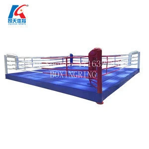 High Quality Custom Design Wholesale Martial Arts MMA Boxing Ring Standard Floor boxing ring with CE certificate