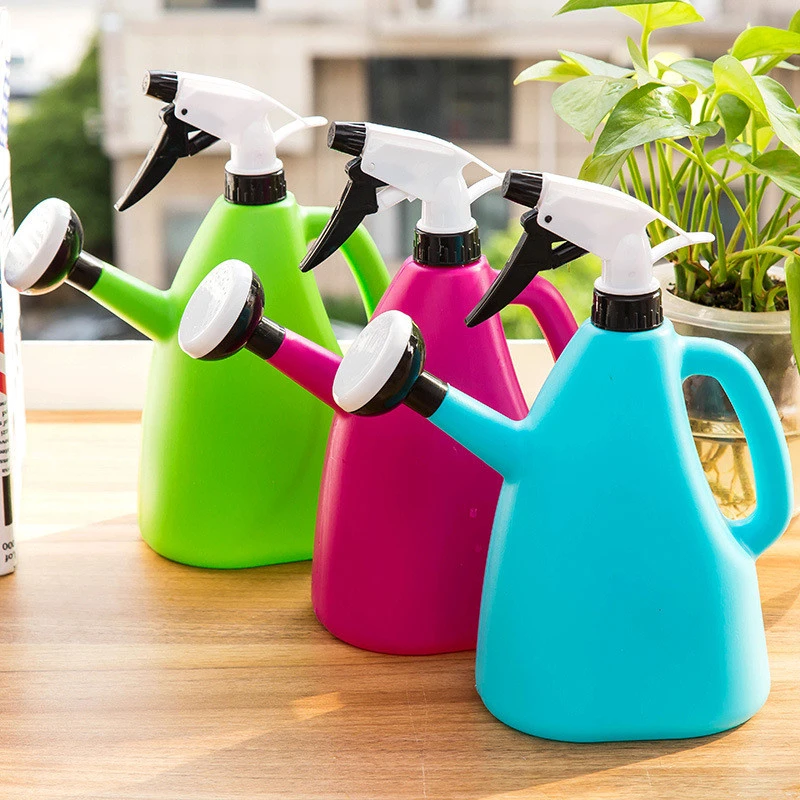 High Quality Dual-use Plastic Watering Device Home Watering Spray Hand-pressed Watering Can
