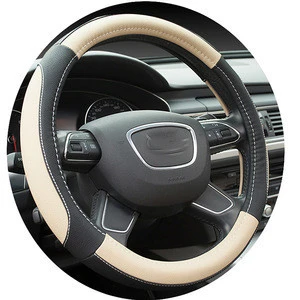 High quality elegant silicone fashionable pu steering wheel cover diy