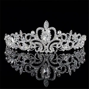 High Quality For Adult Wedding Bridal Hair Accessories Rhinestone Crystal Bling Tiaras And Wedding Crown Designer Bridal Crown