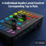 High quality gaming live streaming studio master music dj controller/audio console mixer professional mini digital audio mixer