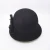 Import High quality imitation wool dome bucket hat wool felt small round cap short brim bowler hat from China